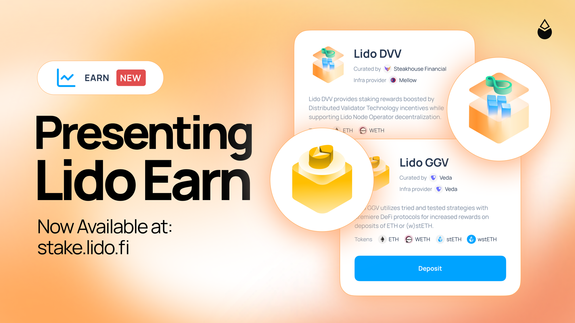 Introducing Earn: stETH-Powered Vaults for Advanced DeFi Strategies