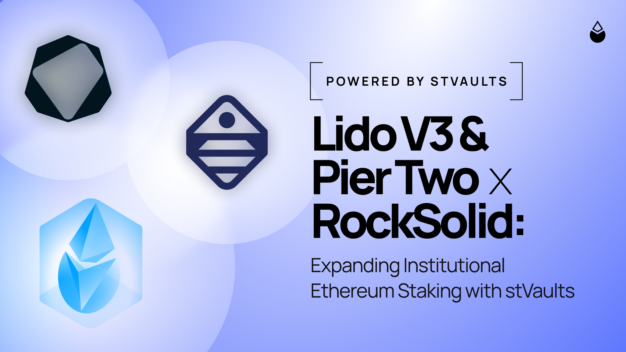 Lido V3 & Pier Two x RockSolid: Expanding Institutional Ethereum Staking with stVaults
