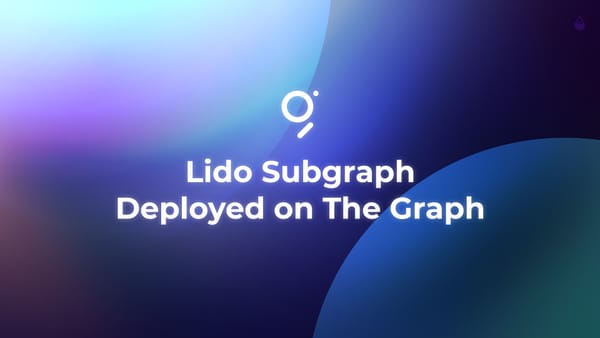 Lido Subgraph Deployed on The Graph