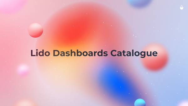 Lido Analytics: Dashboards Catalogue