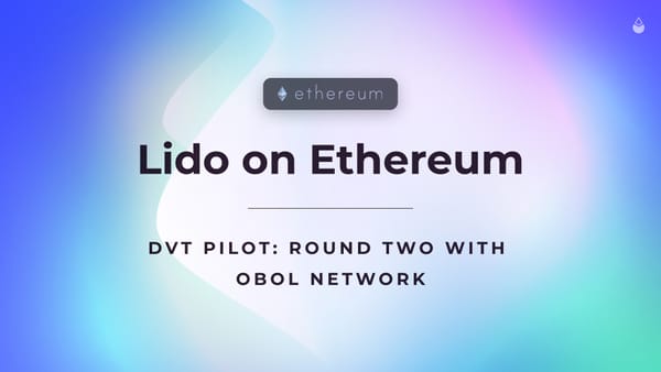 Lido on Ethereum: Obol Network Testing V2