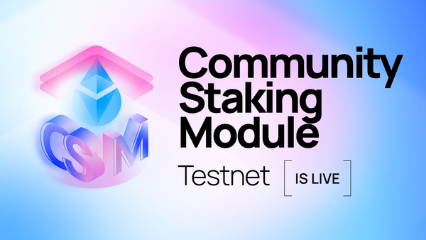 Presenting the Community Staking Module Testnet
