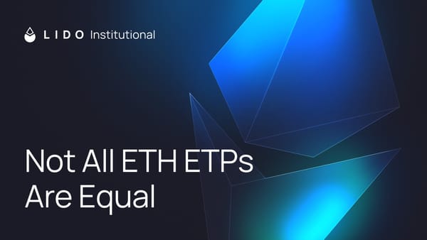Not All ETH ETPs Are Equal
